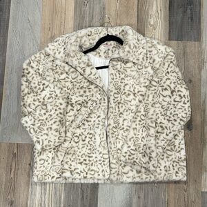 Andree by unit leopard fur coat
